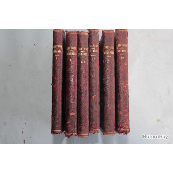 Mlanges historiques Voltaire en 6 tomes 1830