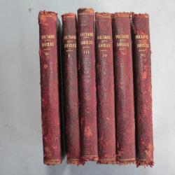 Siècle de Louis XIV et de Louis XV Voltaire en 6 tome 1834