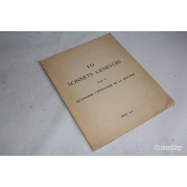 10 Sonnets Genevois pour le quatrime centenaire de la rforme 1936