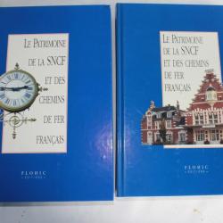 lot 2 tomes Le Patrimoine de la SNCF et des chemins de fer Francais 1999