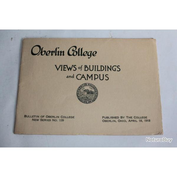 Views of Buildings and campus Oberlin College OHIO 1918