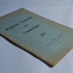 Regard Français vers l'Amérique Paul Yvon 1930 Signé