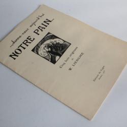 Portfolio Donne-nous aujourd'hui notre pain Bois gravé W. Liengme 1935