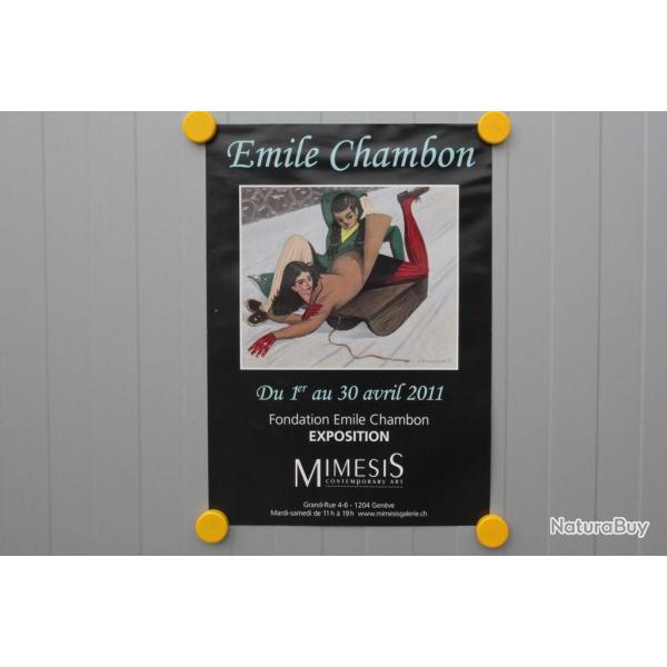 Affiche exposition �mile CHAMBON Mimesis Gen�ve 2011