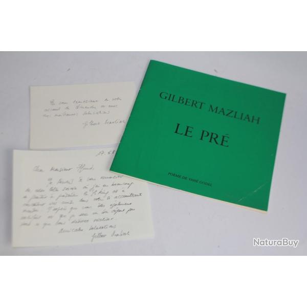 Catalogue d'exposition ddicac Gilbert Mazliah Le pr 1983