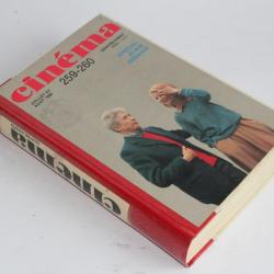 Revues reliées Cinéma 1980 n°259 à 264 + Un quart de siècle de cinéma