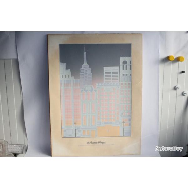 Affiche lithographi�e Ariane WYSS Art Expo 1982