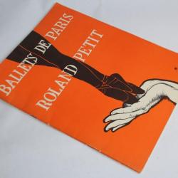 Programme Ballets de Paris Roland Petit 1953
