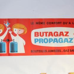 Affiche publicitaire lithographiée Butagaz Propagaz