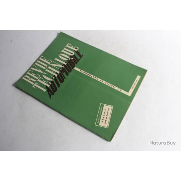 Revue Technique Automobile 1951 N58 Renault 1.000 et 1.400 kg