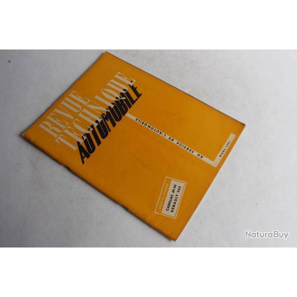 Revue Technique Automobile 1951 N59 Cadillac 49-50 / Renault 505