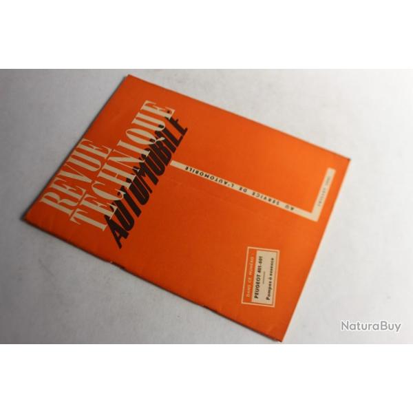 Revue Technique Automobile 1951 N63 Peugeot 401-601