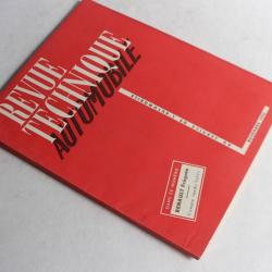 Revue Technique Automobile 1953 N°91 Renault Frégate