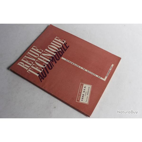 Revue Technique Automobile 1953 N92 Ford U.S.A.