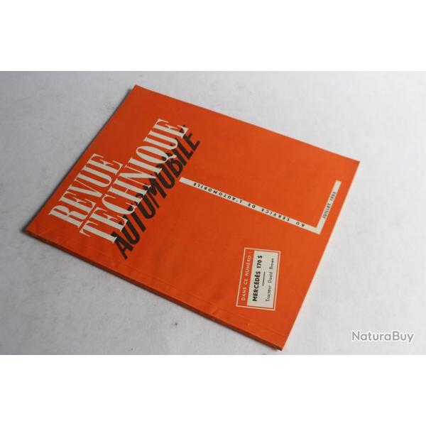 Revue Technique Automobile 1953 N87 Mercds 170 S