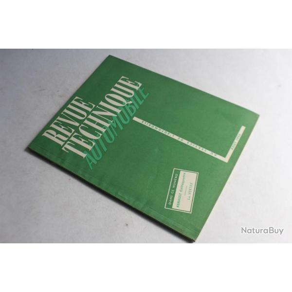 Revue Technique Automobile 1954 N100 Renault Celtaquatre