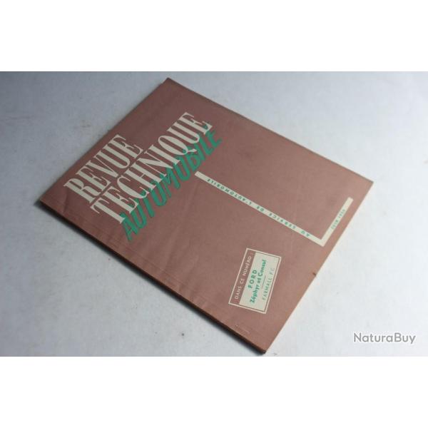 Revue Technique Automobile 1954 N98 Ford Zphyr et Consul