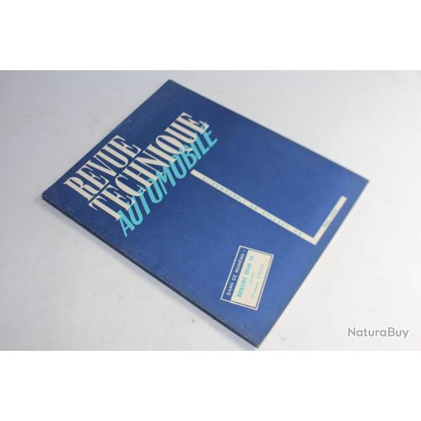 Revue Technique Automobile 1954 N97 Berliet GLM 10