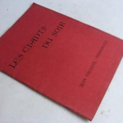 Les chants du soir Jean Frederic Perrenoud partitions piano Poèmes