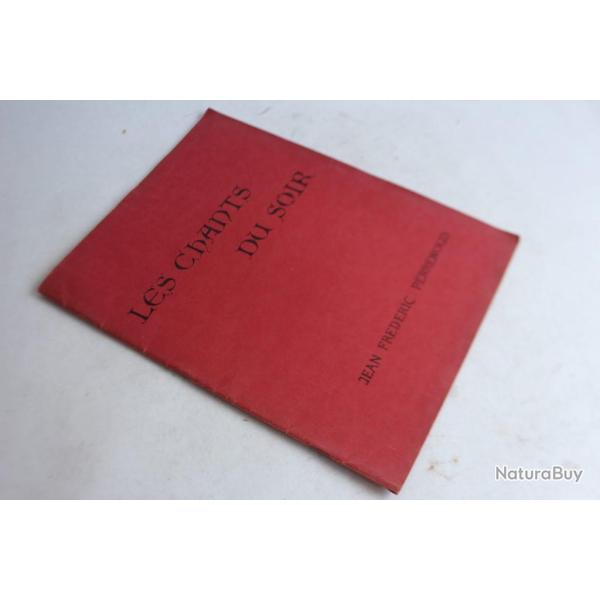 Les chants du soir Jean Frederic Perrenoud partitions piano Pomes