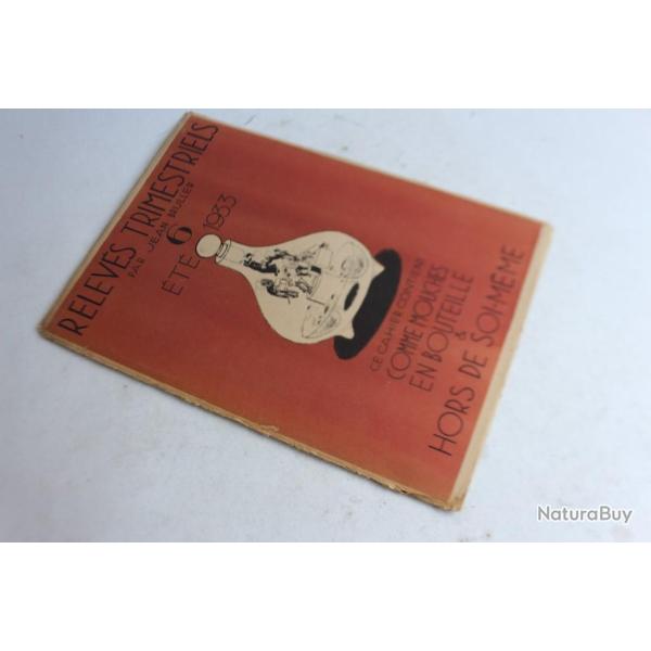 Relevs trimestriels n6 Jean BRULLER t 1933