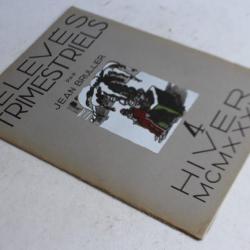 Relevés trimestriels n°4 Jean BRULLER Hiver 1932