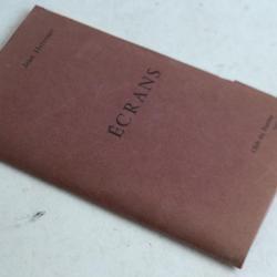 Recueil Poèmes Écrans Jean HERCOURT illustration Maurice Wenger 1962