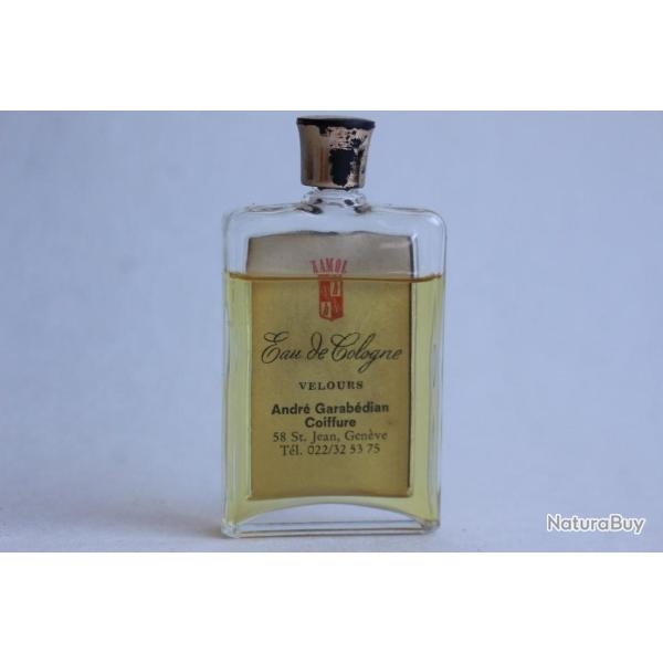 Flacon d'eau de cologne Velours de Andr� Garab�dian Coiffure vintage