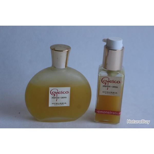 Flacons de cr�me parfum�e Goyesca de Myrurgia