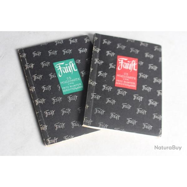 Faust 23 Holzschnitte sign Fritz Richter bois grav 1973