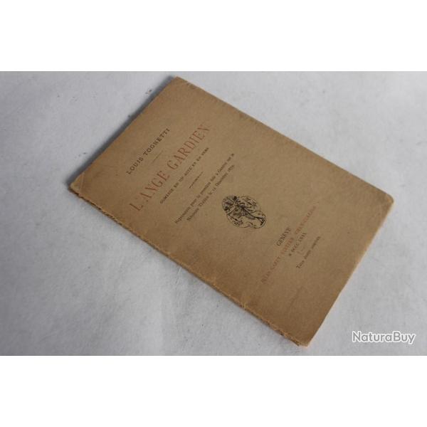 Louis TOGNETTI envoi ddicace L'ange gardien 1879