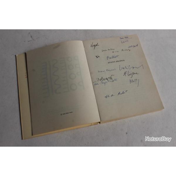 Jeune Posie Genve 1967 Ch. MOUCHET 13 signatures auteurs illustrateurs