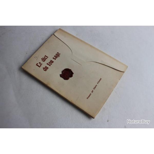 Charles d'Eternod envoi ddicace Le dict du fou sage 1944