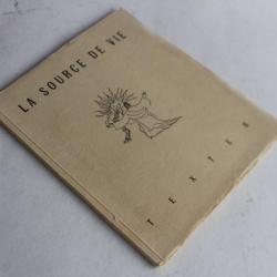 Autographes acteurs La source de vie spectacle 1936 Genève