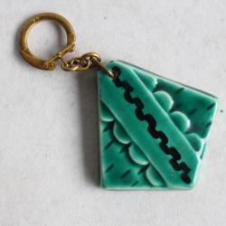 Ancien Porte-clef SINGER Concours panoramic 1966 céramique