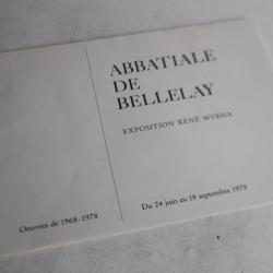 Liste prix Exposition René MYRHA Abbatiale de Bellelay 1978
