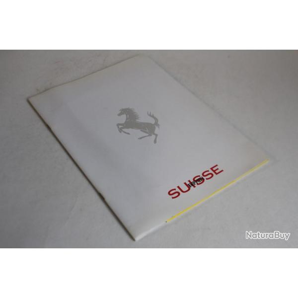 Plaquette concessionnaire Ferrari Suisse 1997 + liste de prix automobile