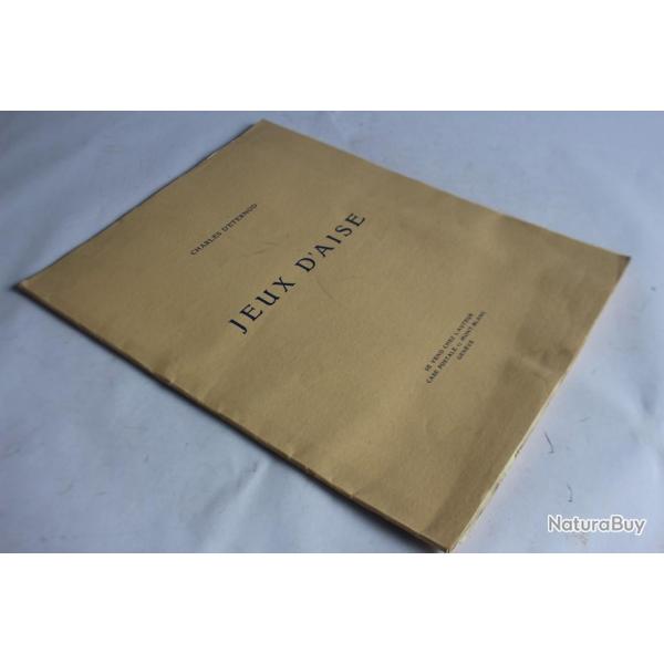 Charles d'Eternod envoi ddicace Jeux d'aise 1952