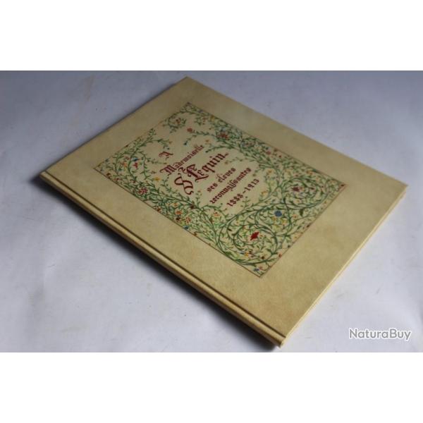 Manuscrit Mlle Sequin Externat filles Genve parchemin enlumin 1913