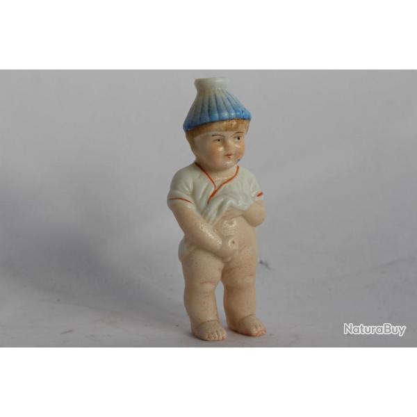 Flacon � parfum porcelaine biscuit Pisseur