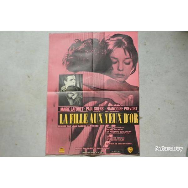 Affiche film La fille aux yeux d'or 1961 cinma
