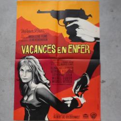 Affiche film Vacances en enfer 1961 cinéma