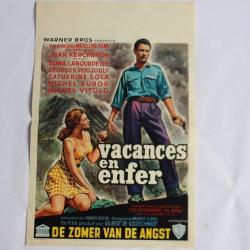 Affiche film Vacances en enfer 1961 cinéma