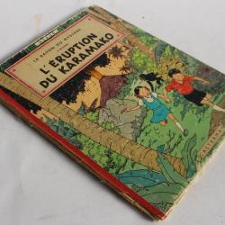 BD Le rayon du mystère L'éruption du Karamako Hergé 1956 B20