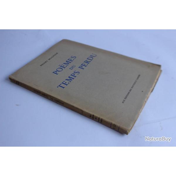 Henri MUGNIER envoi ddicace Pomes du temps perdu 1942