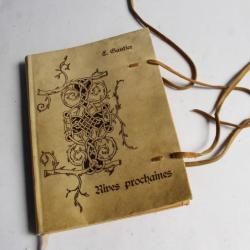 Rives prochaines Notes de Voyage Émile Gautier parchemin