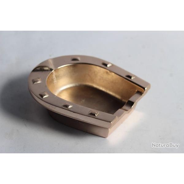 Cendrier publicitaire D'ORSAY parfums fer � cheval dor� rose