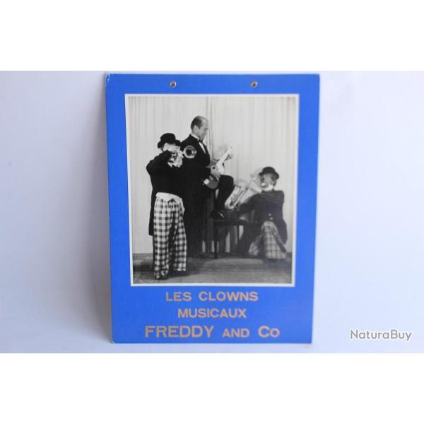 Affiche cirque Les Clowns musicaux Freddy and Co