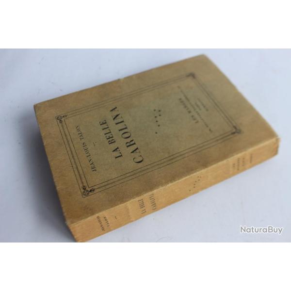 Jean-Louis TALON La Belle Carolina 1927 gravures Fernand Simon