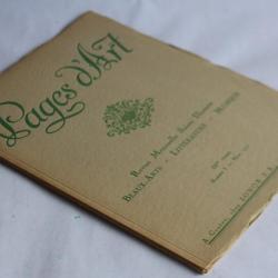 Revue illustrée Pages d'Art Maurice BARRAUD n°3 Mars 1917 lithographie